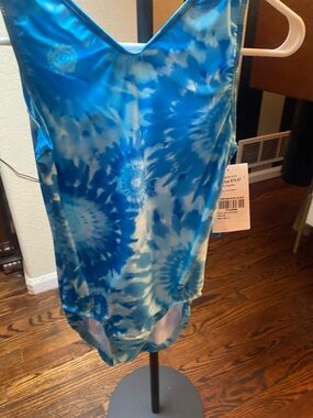 Others Follow Blue Tie-Dye Leotard